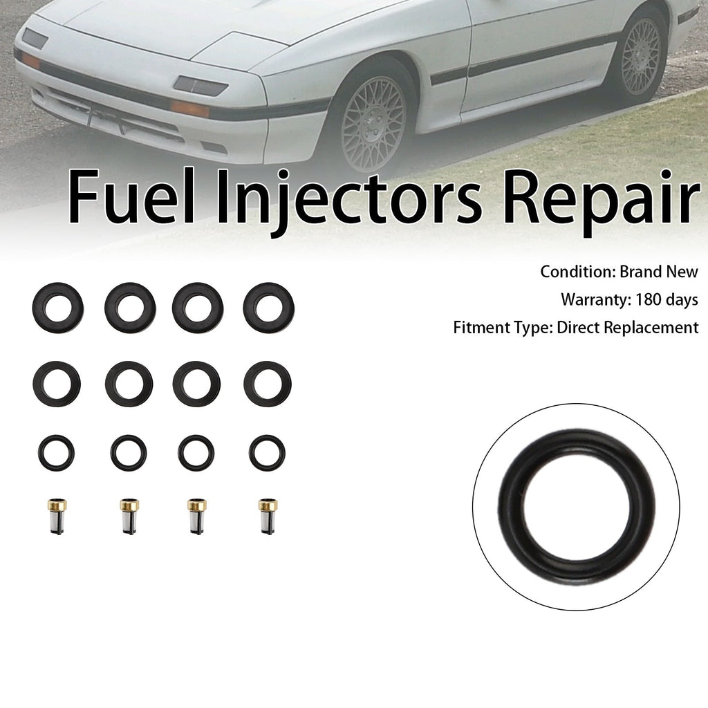 FC RX-7 1986-1991 13B Rotary Engine 4 Piece Fuel Injector Filter Seal O-Ring Kit
