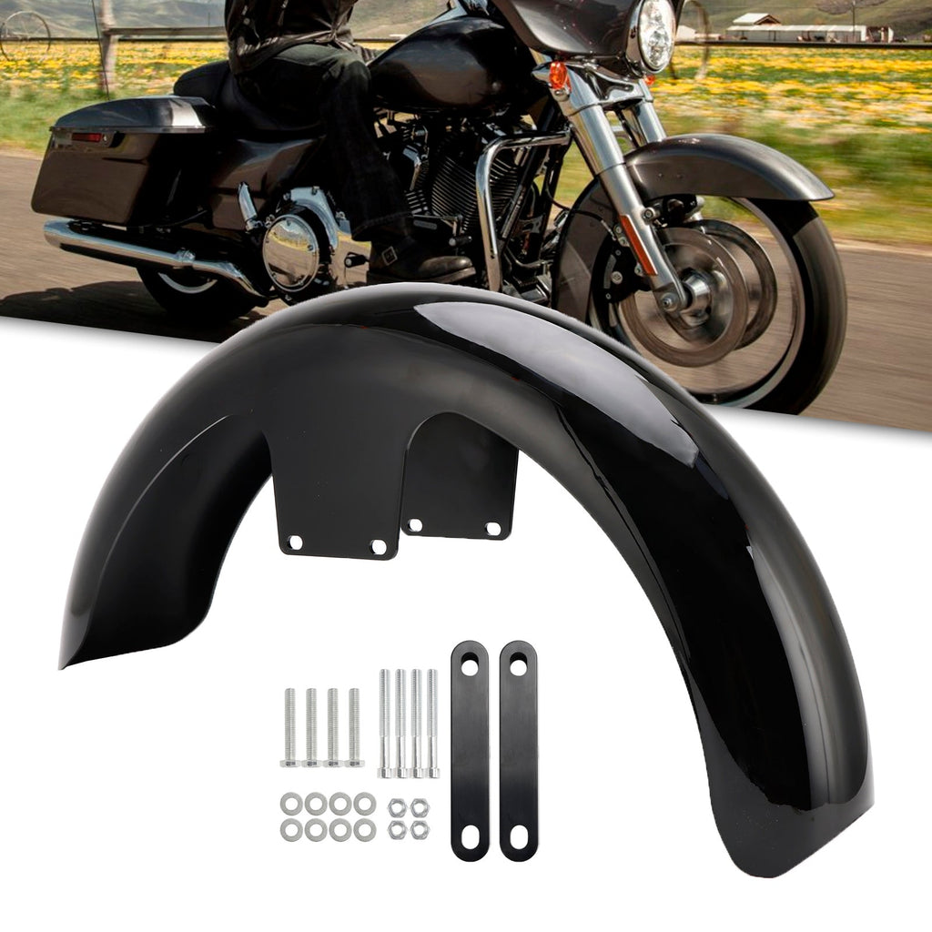 19 Inch Front Fender Wrap ABS Plastic For Harley Touring Electra Street Road Glide FLHT FLHR