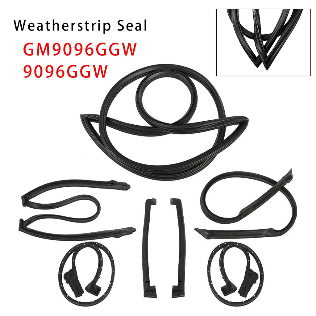 1984 to 1996 Chevy Corvette C4 Coupe Waterproof Weatherstrip Seal Kit 9096GGW
