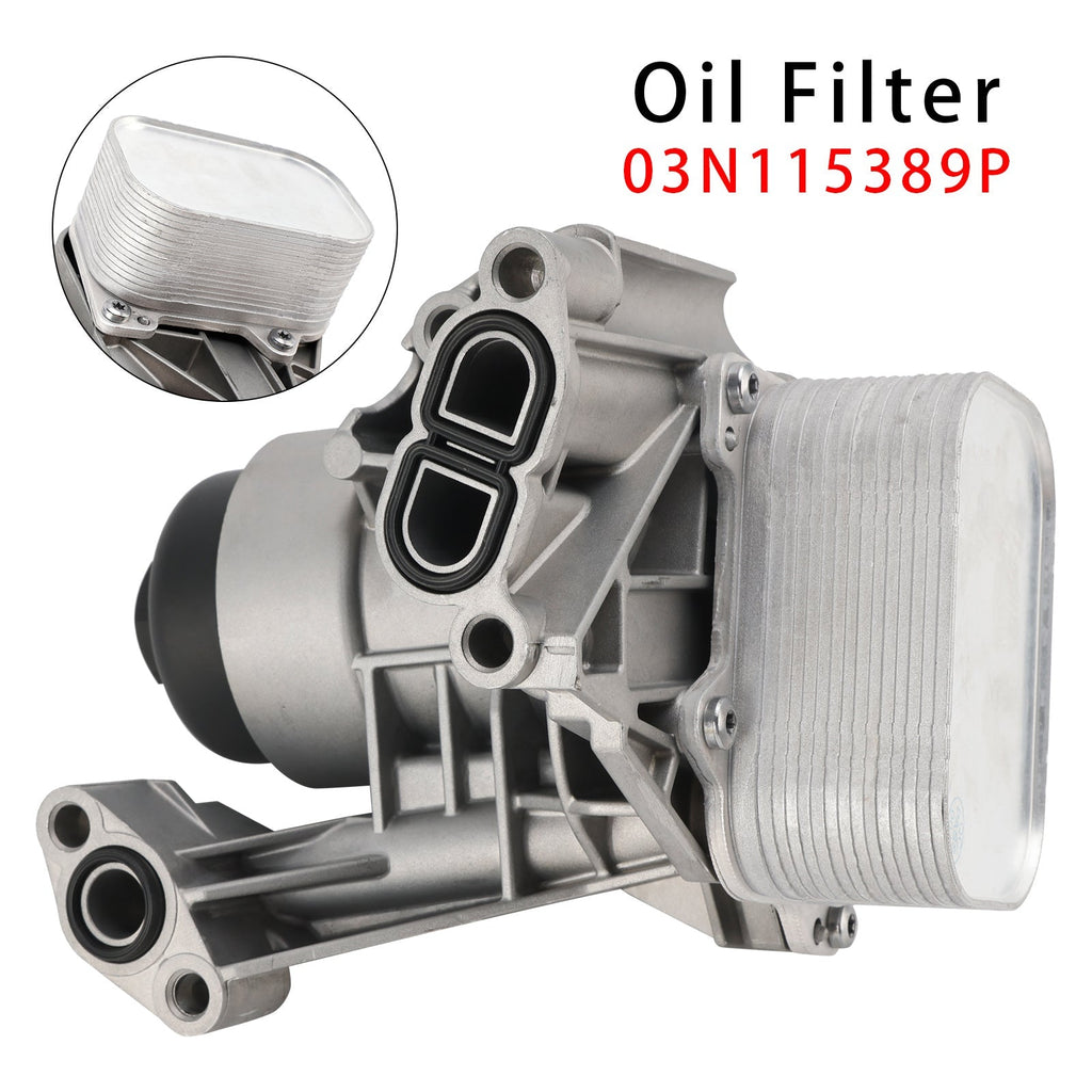 Oil Filter Housing Cooler Component 03N115389P Compatible with VW Multivan VI and T6 Transporter