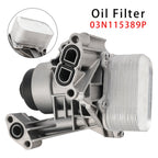 Oil Filter Housing Cooler Component 03N115389P Compatible with VW Multivan VI and T6 Transporter