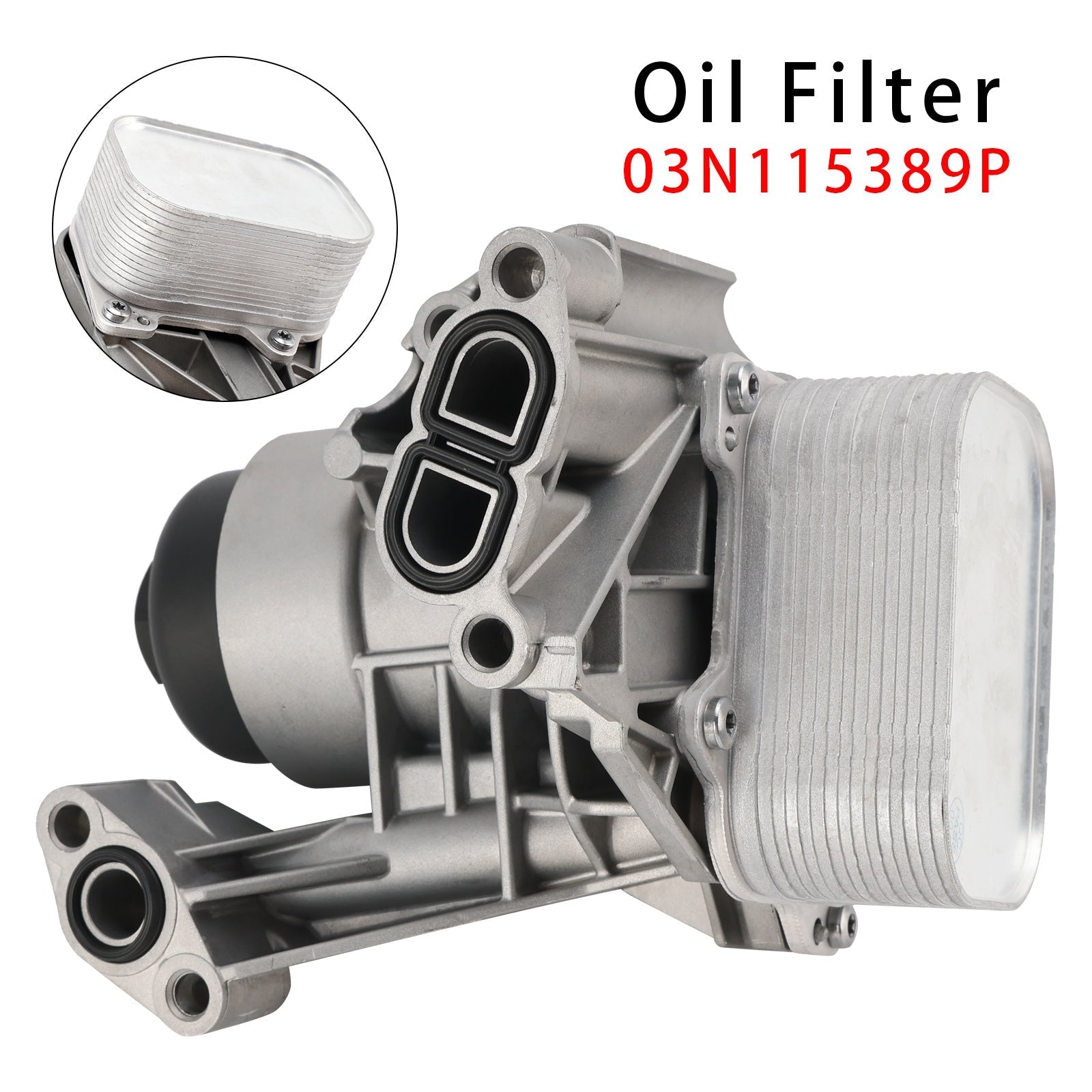 VW T6 Transporter Multivan VI Engine Oil Cooler Filter Housing 03N115389P