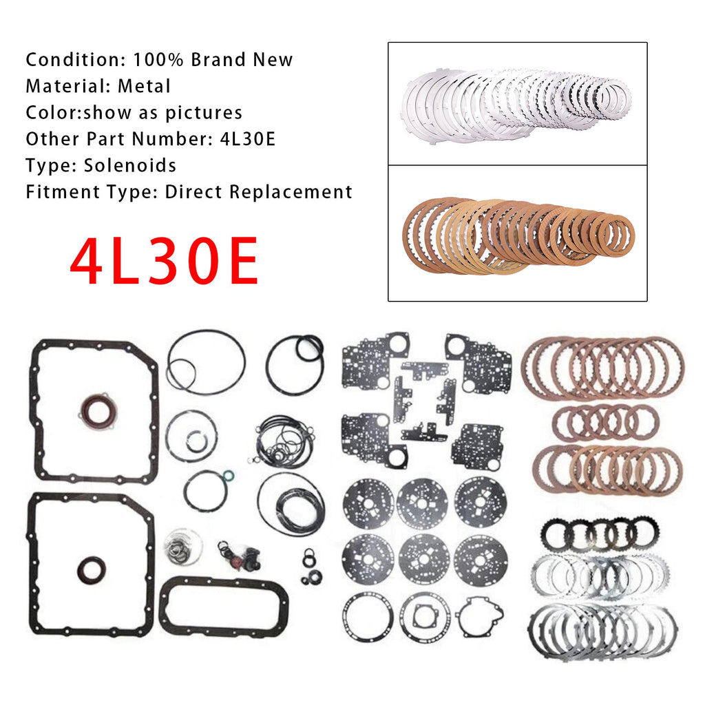 Complete 4L30E Automatic Transmission Rebuild Kit for 1992-2004 Isuzu Rodeo