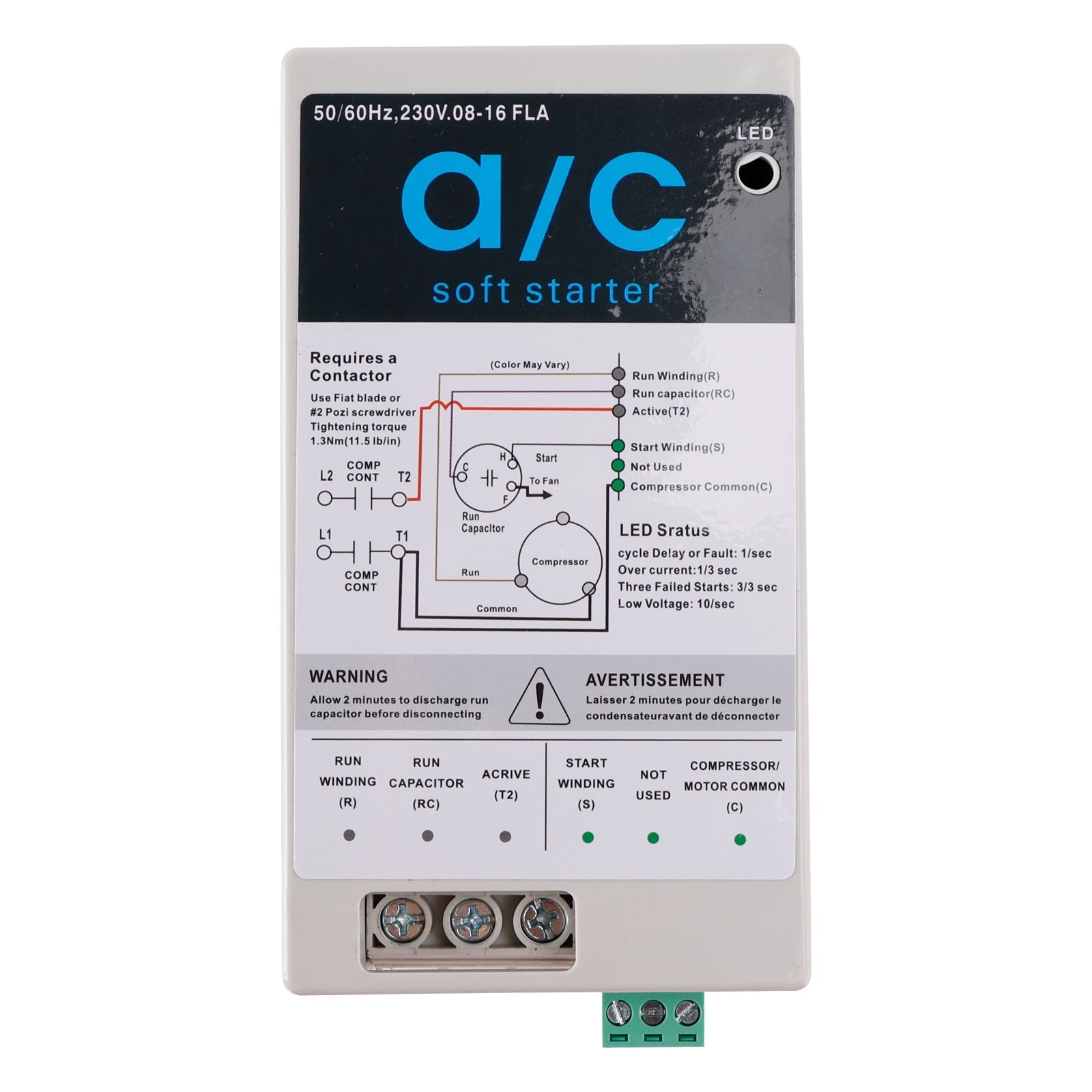 08-16A Reverse Motor Protection Soft Start Module AC Units 1.75-3.5 Ton