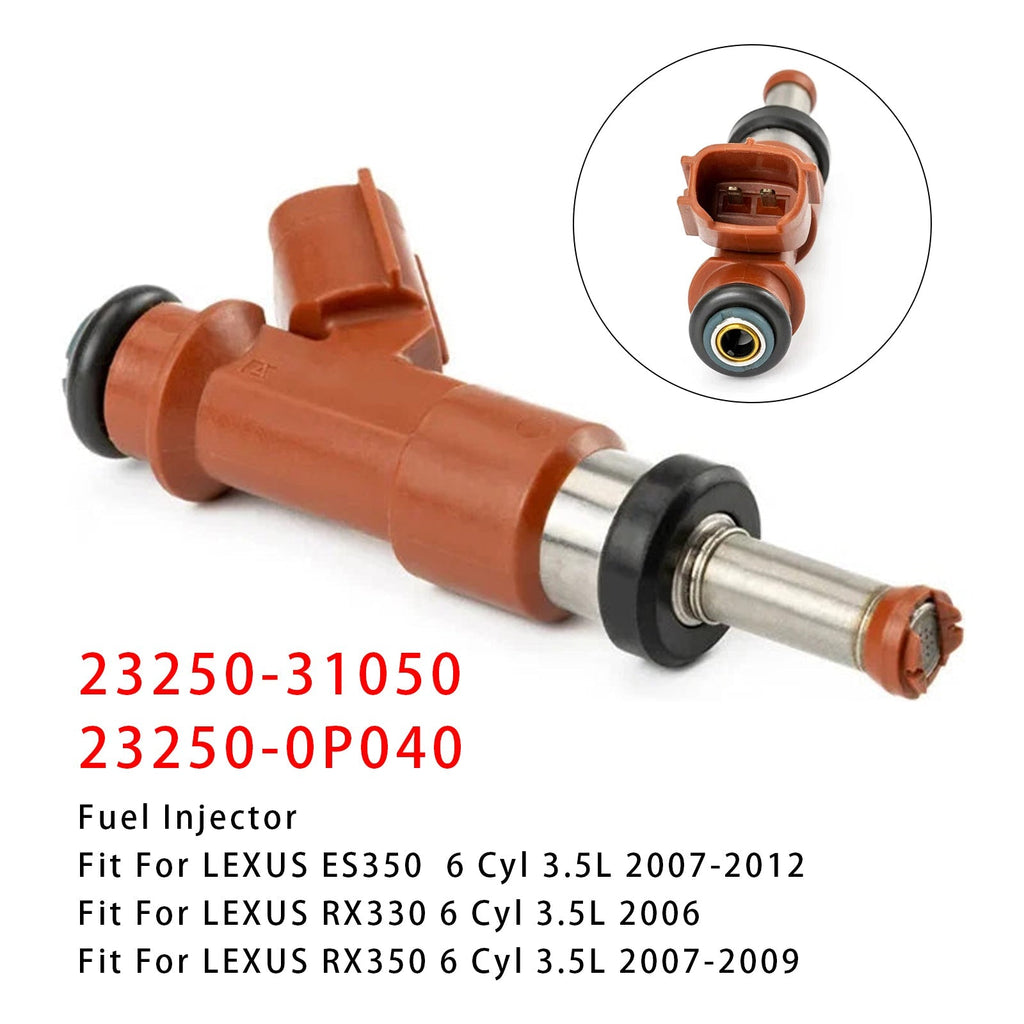 Replacement Fuel Injector 3.5L V6 for Toyota Camry Sienna Lexus RX350 2007-2015 23250-31050