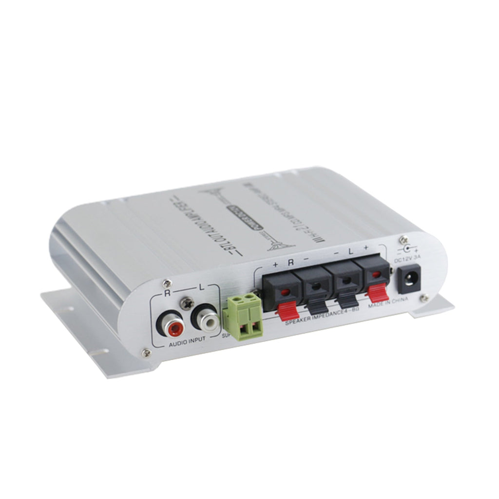 400W 2.1 Channel 12 Volt Car Stereo Amplifier Hi-Fi MP3 Auto Radio Booster CA