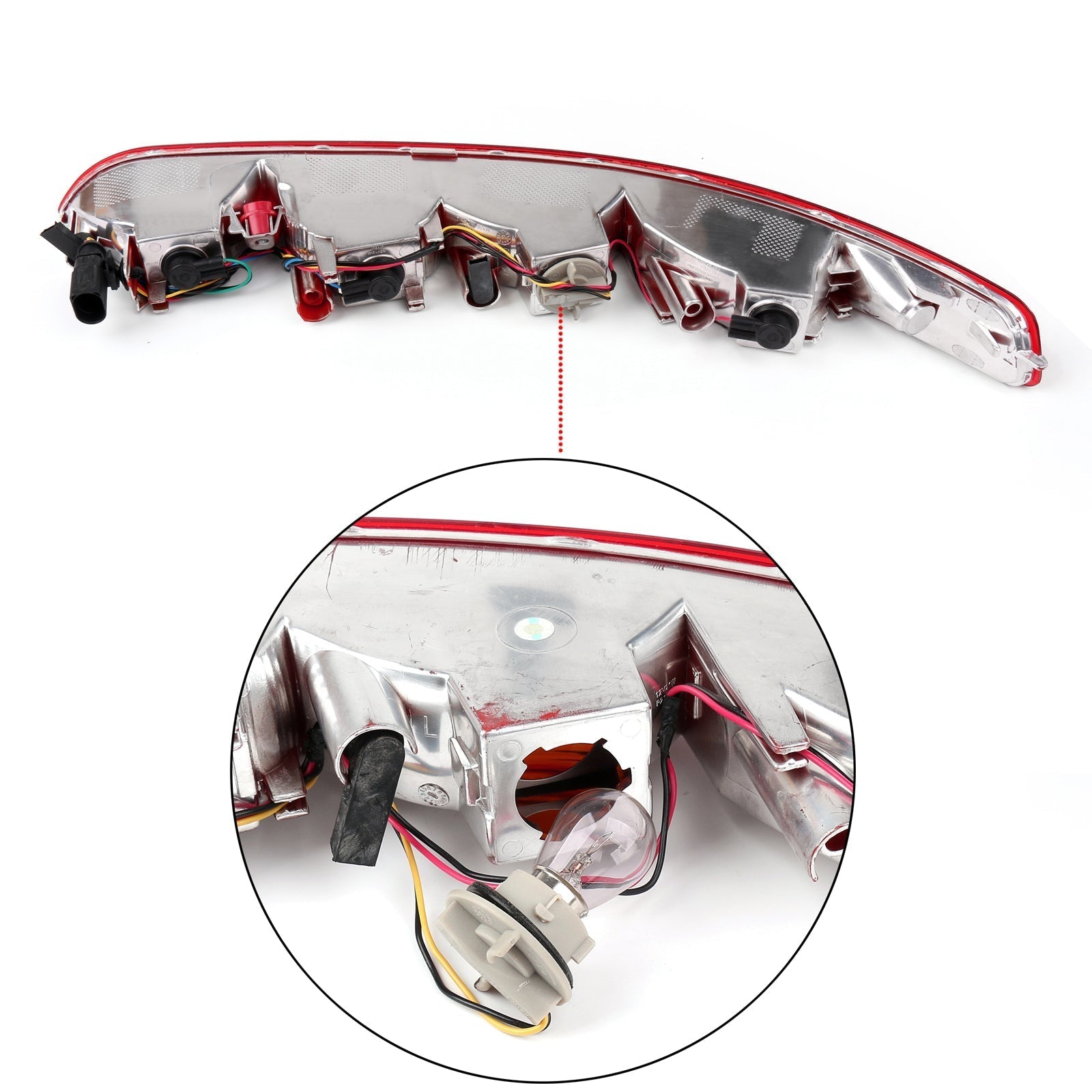 Rear Lower Tail Light Reverse Lamp Bumper Light 4 Bulbs for Audi Q5 2009-2015 CA Market Left Right