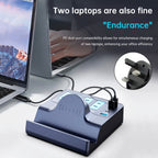 140W PD100W Fast Wireless Smart Charging Station Socket for Notebooks and Quick Charge Enabled Vehicles