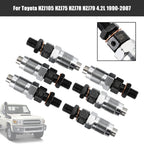 6PCS Fuel Injectors 23600-19075 Compatible with Toyota HZJ105 HZJ75 HZJ78 HZJ79 1990-2007