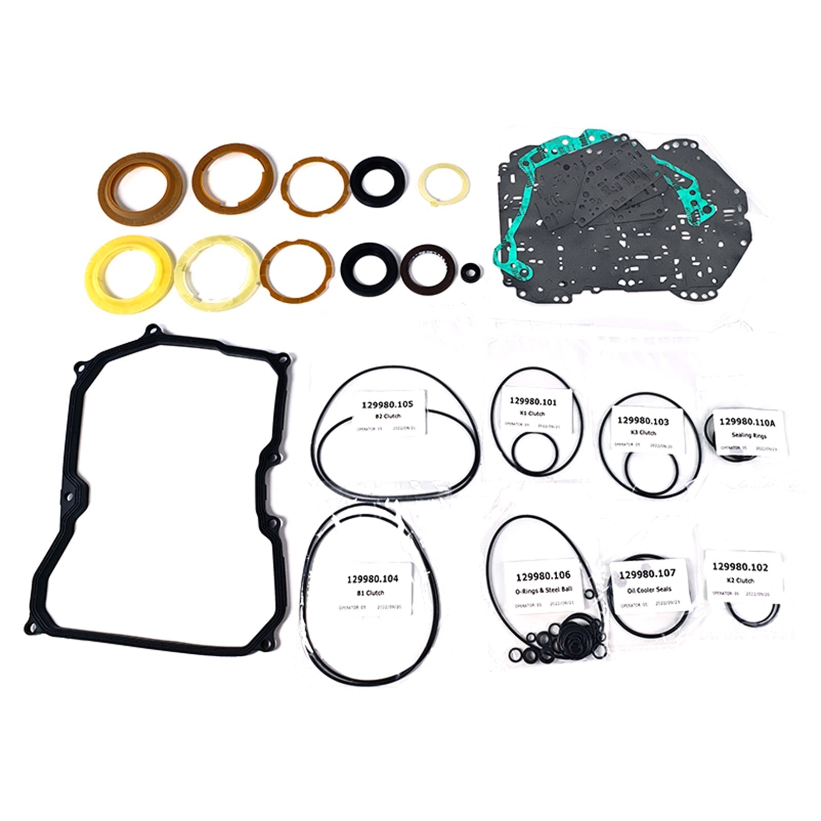 VW Audi 09G TF60SN 6AT Transmission Rebuild Kit with Gaskets and Clutch Assembly