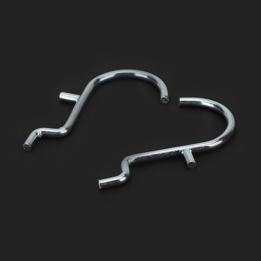 20 PACK 1" Jumbo 'J' Metal Peg Garage Hanger Hooks 1/8 to 1/4 Inch Pegboard