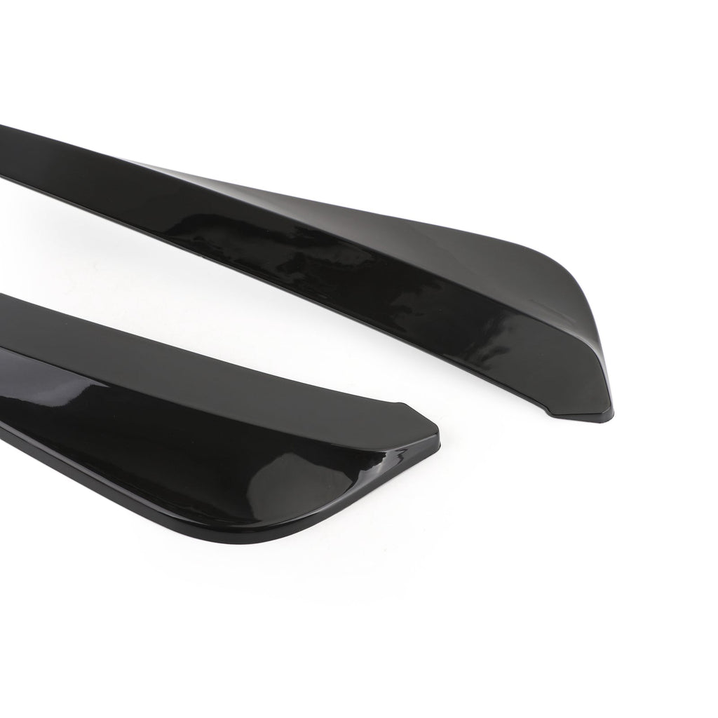 19 Inch Generic Rear Bumper Splitter Canard Diffuser Fin Spoiler Lip Valence Gloss Black
