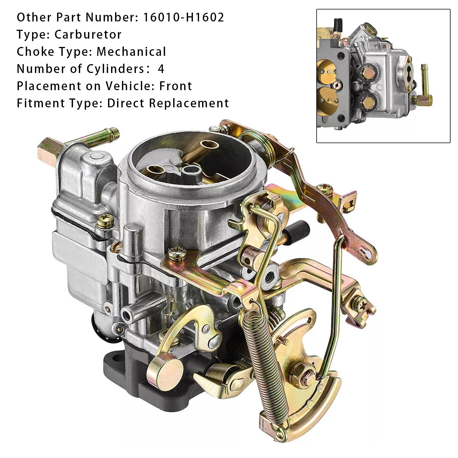 16010-H1602 Carburetor for 1970-1978 Nissan Cherry Models