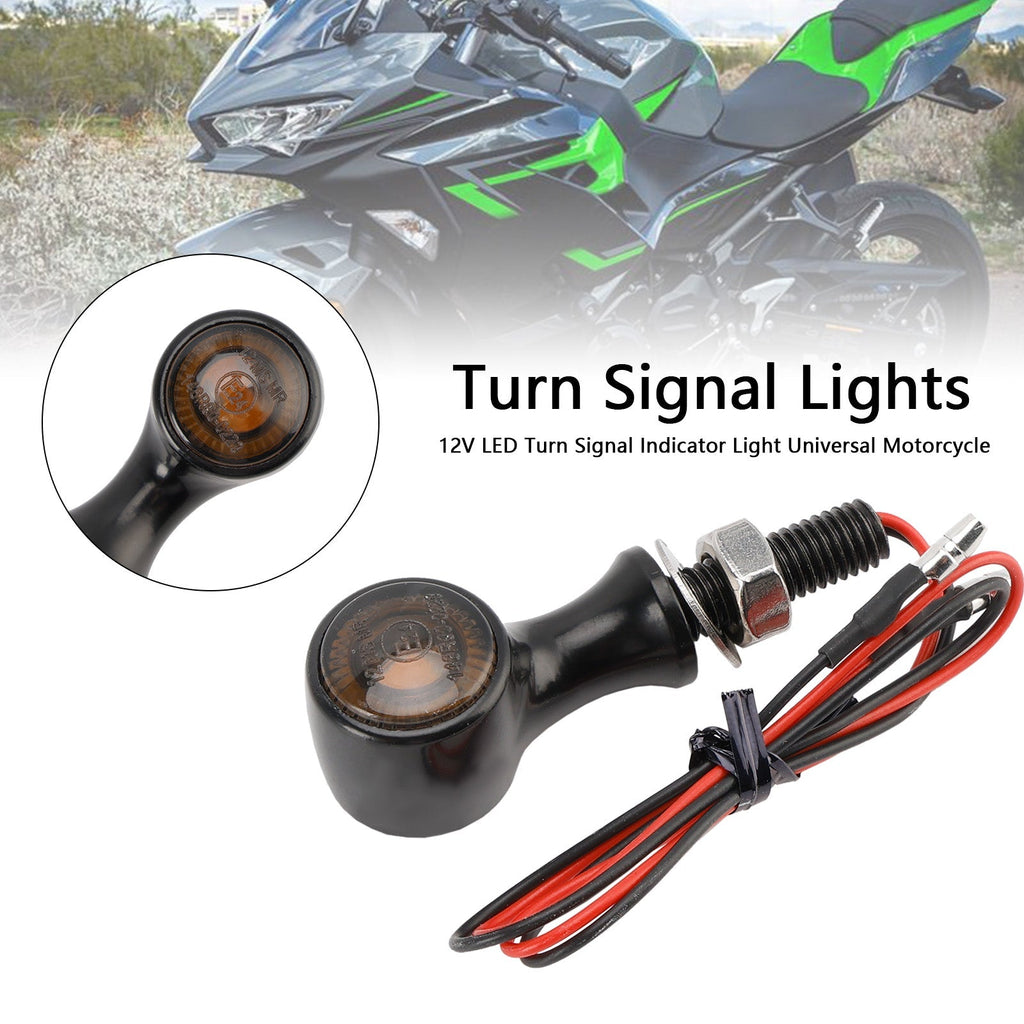 12V Universal Motorcycle LED Turn Signal Light 8mm for Suzuki
