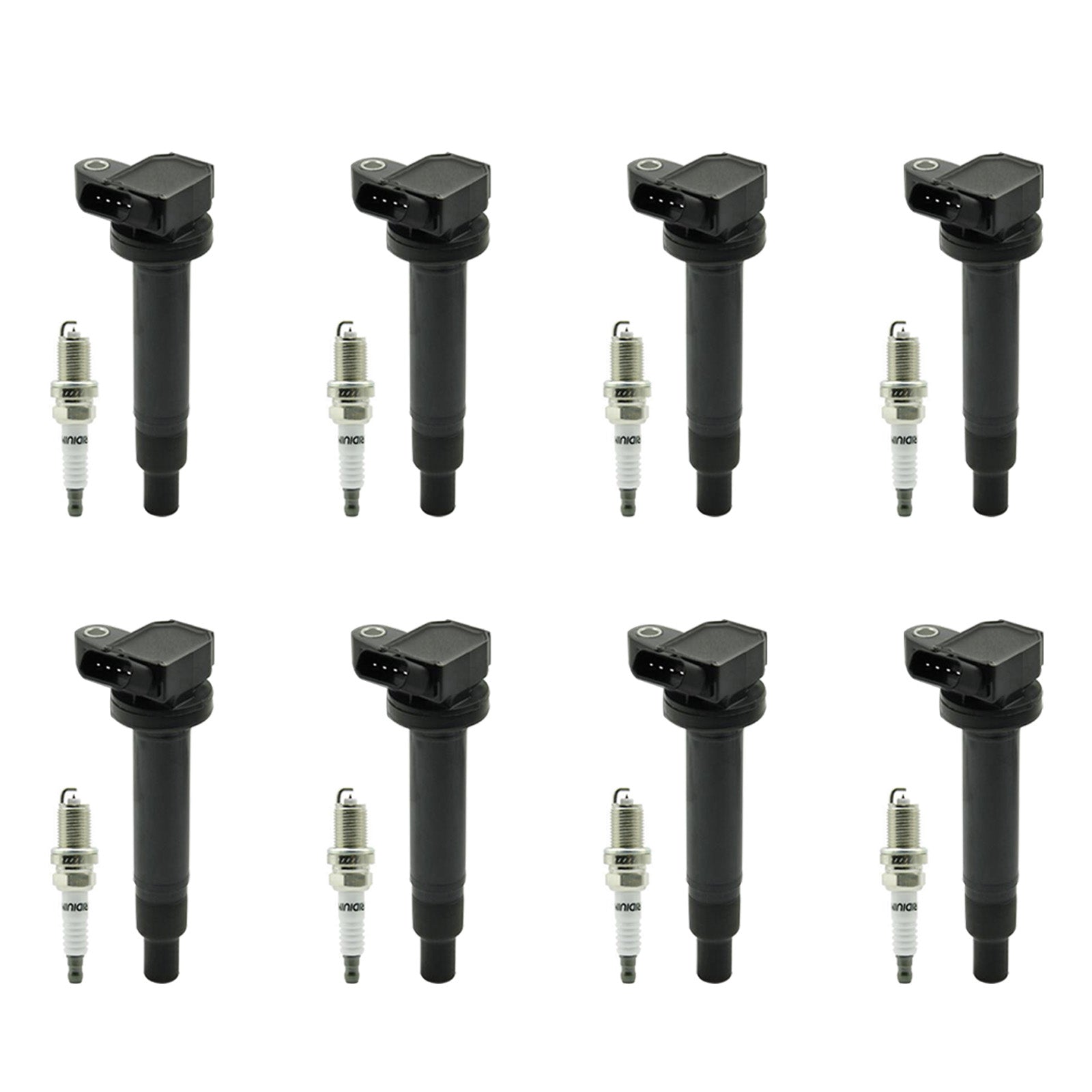 8PC Ignition Coil and Spark Plug Kit for 2001-2009 Toyota Sequoia Tundra 4.7L UF230