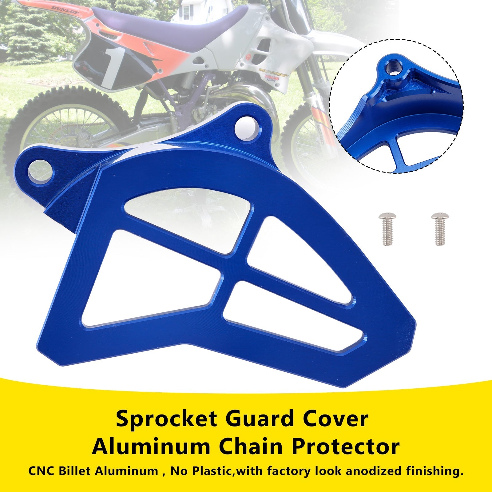 Yamaha YZ125 Aluminum Chain Sprocket Guard 1993-2004 Protection Cover