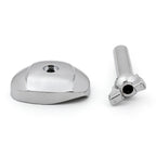 Chrome Throttle Body Cover for 1992-1997 Honda NV400 Steed 400 with Petcock Lever Assembly