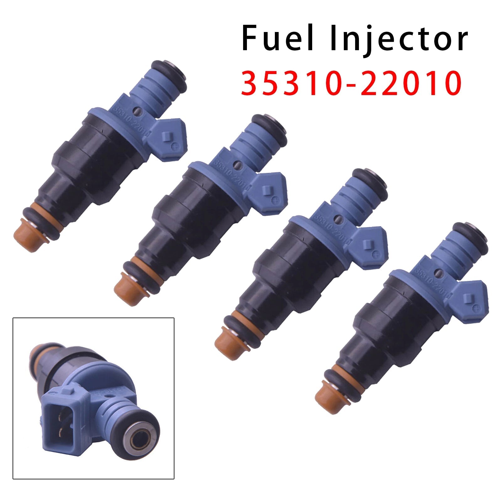1994 1995 1996 1997 1998 1999 Hyundai Excel X3 G4EK 1.5 Liter 4Pcs Fuel Injector 35310-22010
