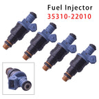 1994-1999 Hyundai Excel X3 4-Piece Fuel Injector Set 1.5L 4-Cylinder G4EK 35310-22010