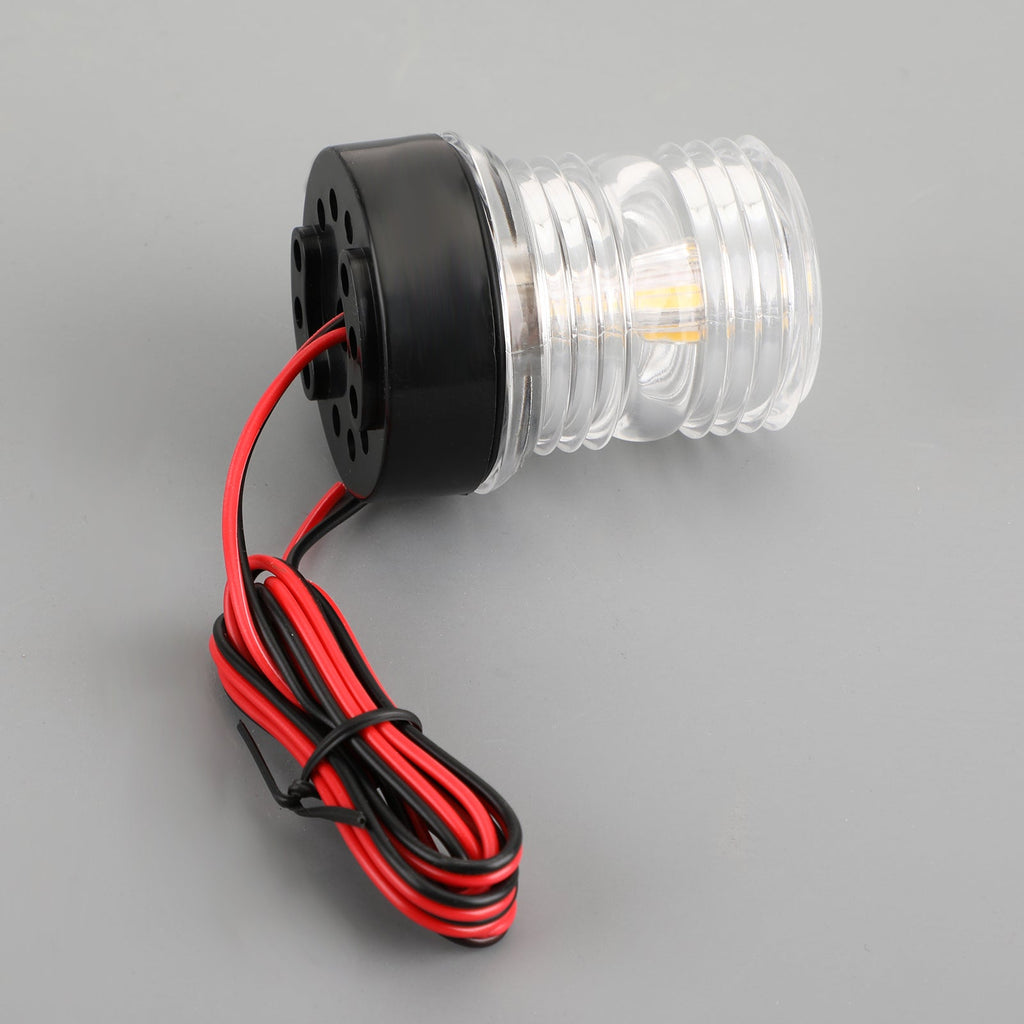 12V Round LED Anchor Navigation Lamp Marine Signal Light for Vessel Boats