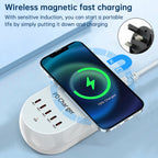 140W Magnetic Wireless Fast Charging Station PD100W for Laptops and Smartphones