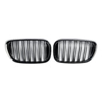 Black 2-Slat Front Kidney Grille for BMW 7 Series G11 Pre-Facelift Sedan 2015-2019