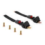 Retractable 2-Point Auto Safety Seat Belt Buckle Universal Fit Adjustable Pair