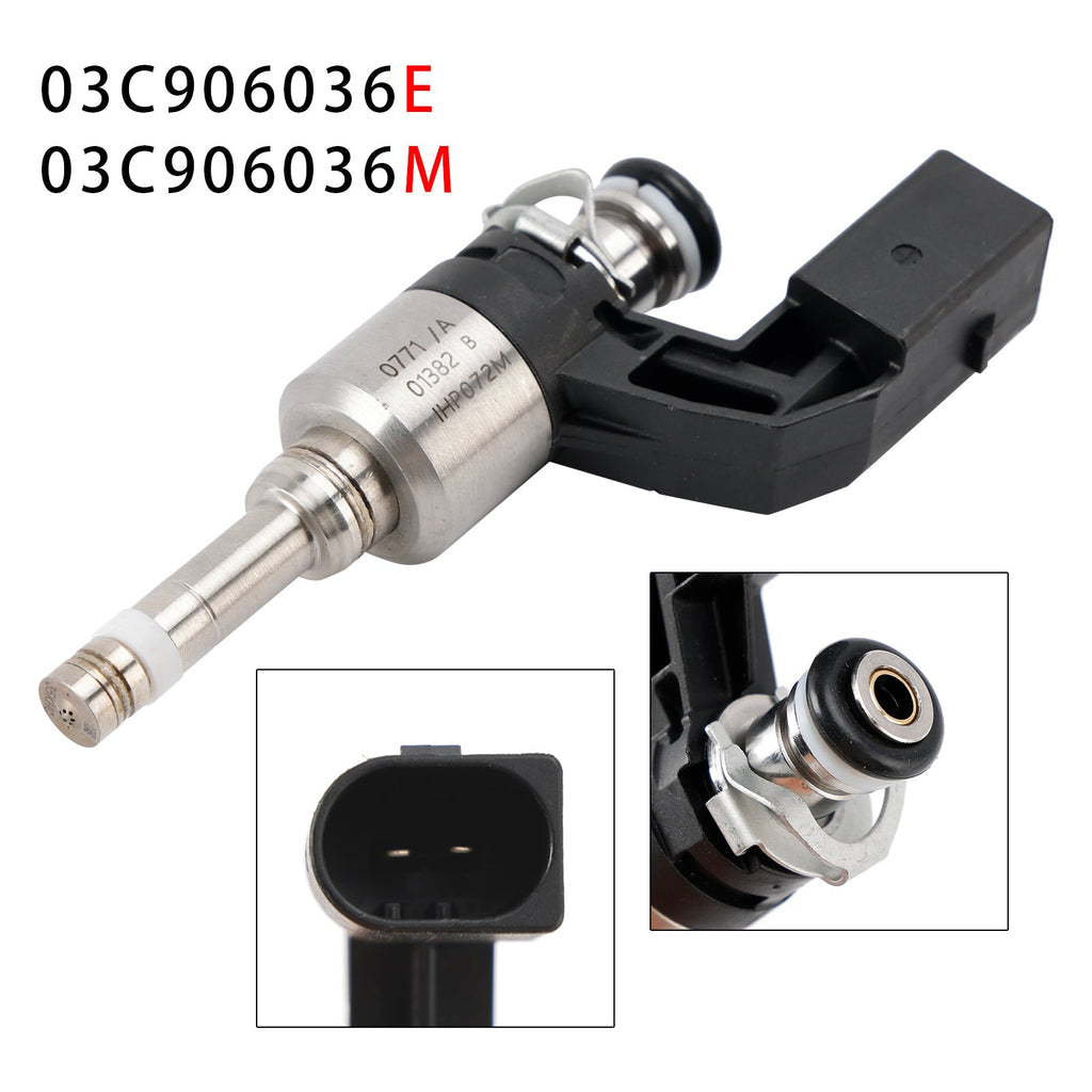 VW Golf V VI Polo Audi A1 1.4L Fuel Injector Single 03C906036E 03C906036M