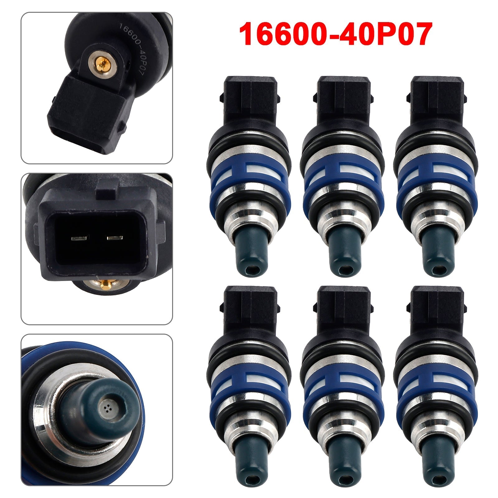1989-1996 Nissan Z32 300ZX 3.0 Liter Twin Turbo V6 Fuel Injector 6-Pack 16600-40P07