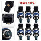 Nissan 300ZX Z32 1989-1996 Turbo 3.0L V6 6-Piece Fuel Injector Set 16600-40P07