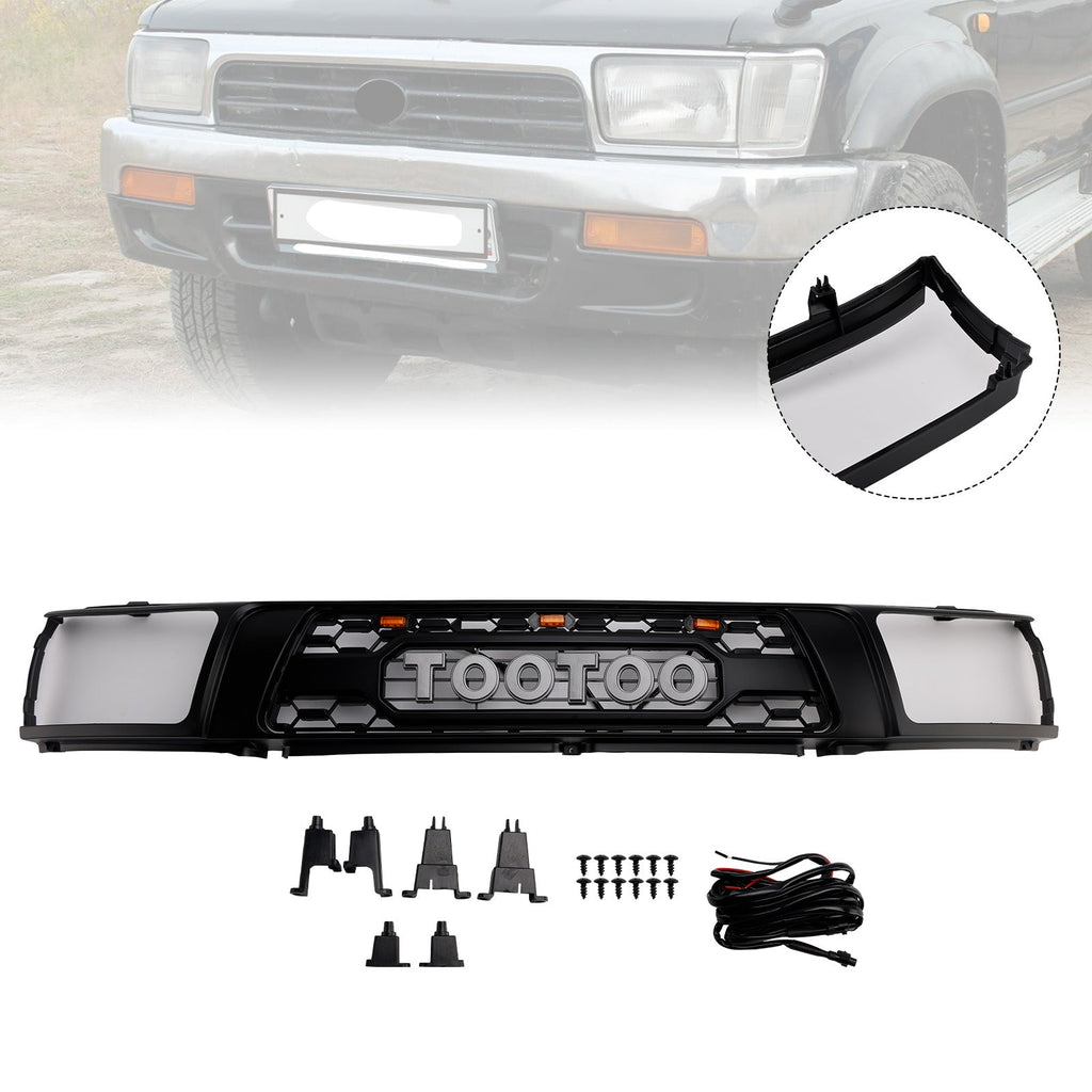 Led Front Grille Bumper for 1992 1993 1994 1995 Toyota 4Runner Matte Black