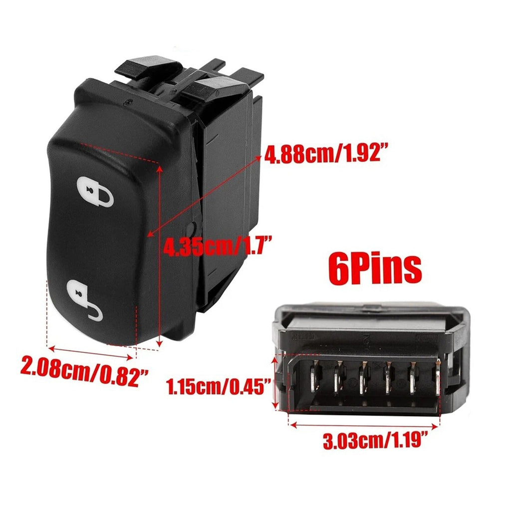1609211PKG Door Lock Power Switch Button for Peterbilt Heavy Duty Trucks