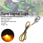 12V Universal Honda Motorcycle 8mm LED Turn Signal Light Indicator