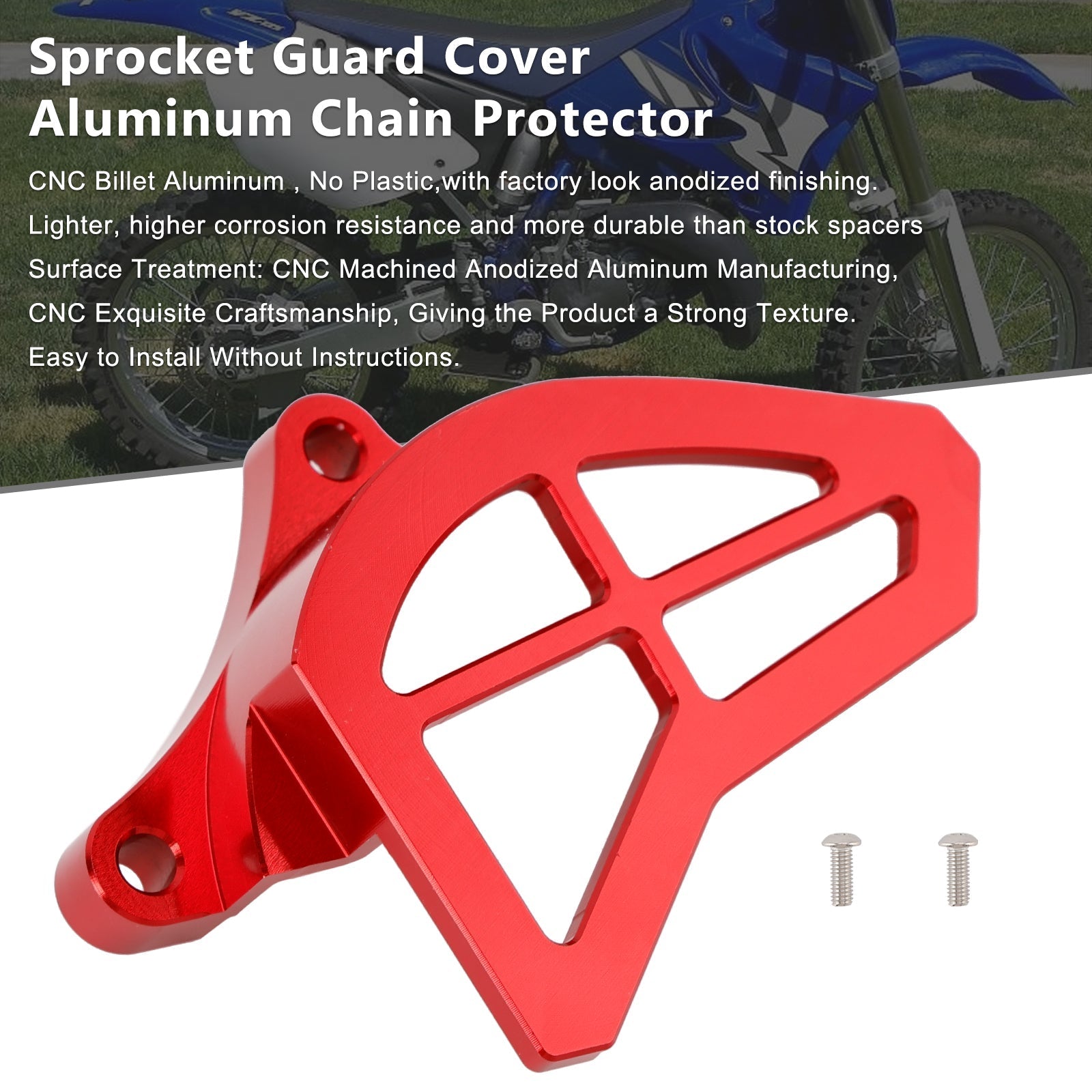 Yamaha YZ125 Chain Guard Sprocket Aluminum Cover Protector 1993-2004