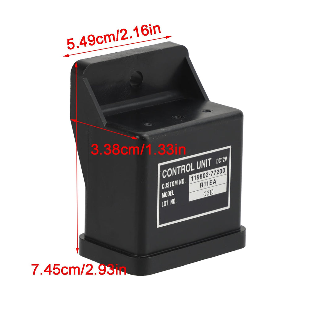 12V R11EA Safety Relay Component 119802-77200 Yanmar ZX-3 Hitachi Excavator Control System