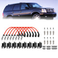 2000 2001 2002 2003 2004 2005 2006 Chevrolet Tahoe Suburban GMC Yukon XL 8 Piece Square Coil Spark Plug Wire Set