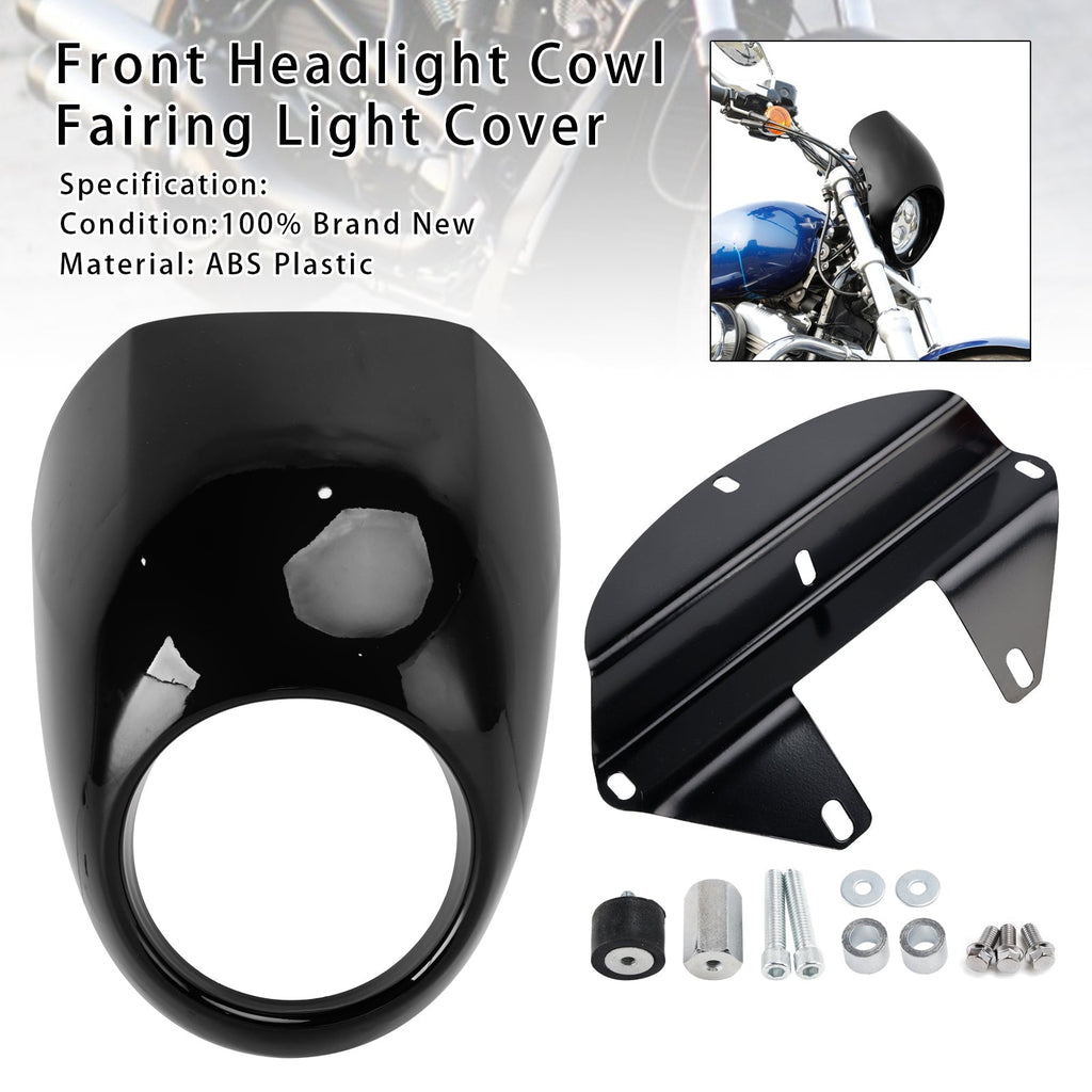 1973-Up FX XL Sportster Dyna Headlight Fairing Cover for 883 and 1200 Models