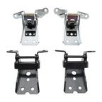 Front Upper Lower Door Hinge Set for 1980-1982 Ford Thunderbird and Mercury Cougar 4-Piece