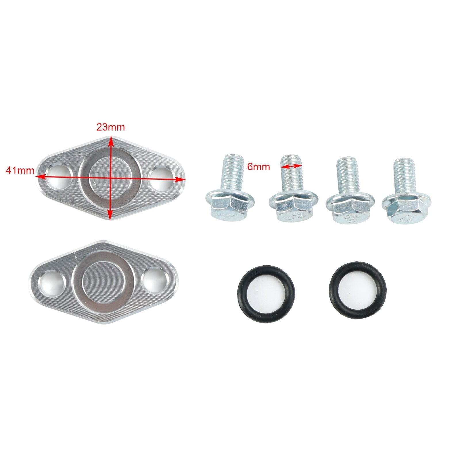 2001-2008 GSXR1000 Suzuki Oil Cooler Blockoff Plate Kit