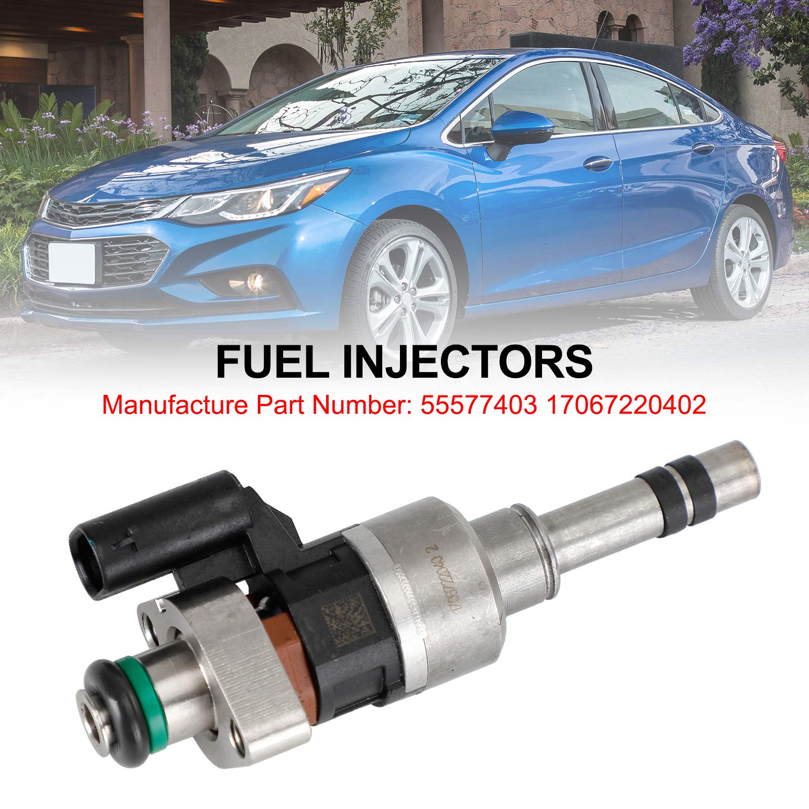 Fuel Injector 55577403 for 2016-2019 GMC Chevrolet Cruze Malibu 1.4L 1.5L L4 Engine