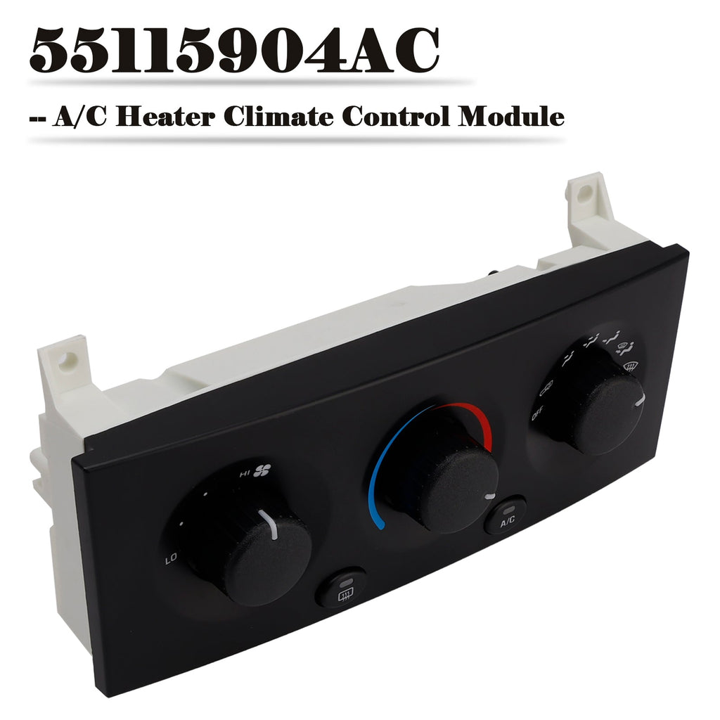 2002 2003 2004 Jeep Grand Cherokee Climate Control Module A/C Heater 55115904AC