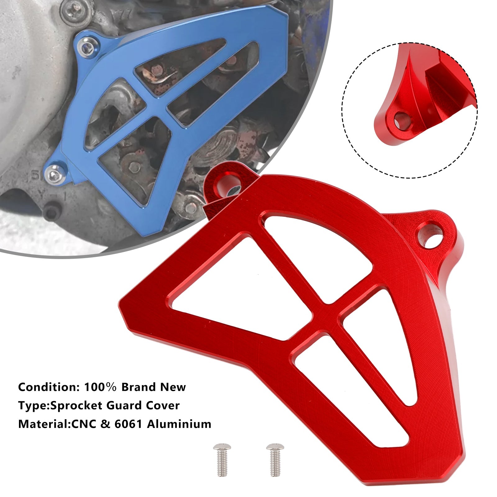Yamaha YZ125 Chain Guard Sprocket Aluminum Cover Protector 1993-2004