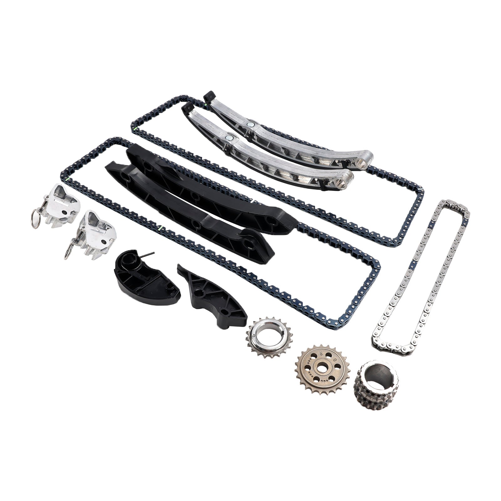 14 Piece Timing Chain Component Kit Compatible with Land Rover LR4 Range Rover 5.0L V8 2010-2015 LR032048 LR072638 LR051013