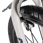18" Junior Bike with Stabilizer Wheels and Carrier Rack for Boys and Girls - Dark Blue