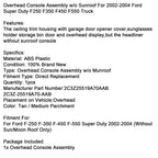 Ford Super Duty F250 F-350 F-450 F-550 2002-2004 Overhead Console Assembly Tan without Sunroof