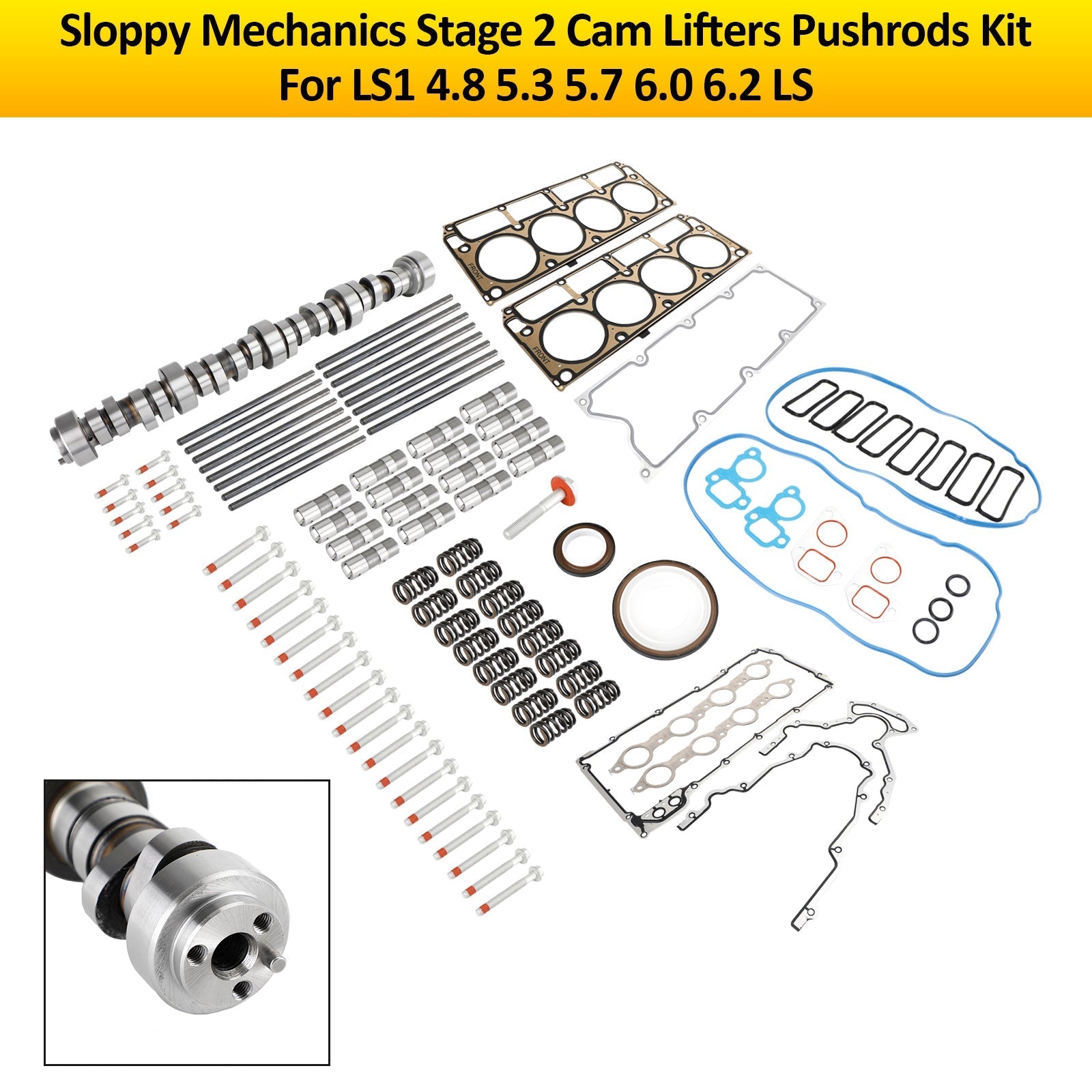 2001-2005 5.7L LS6 V-8 Sloppy Mechanics Stage 2 Cam Lifters Pushrods Kit