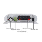 2.1 Channel 400 Watt Automobile Audio Amplifier 12V Hi-Fidelity Stereo MP3 Radio CA Market