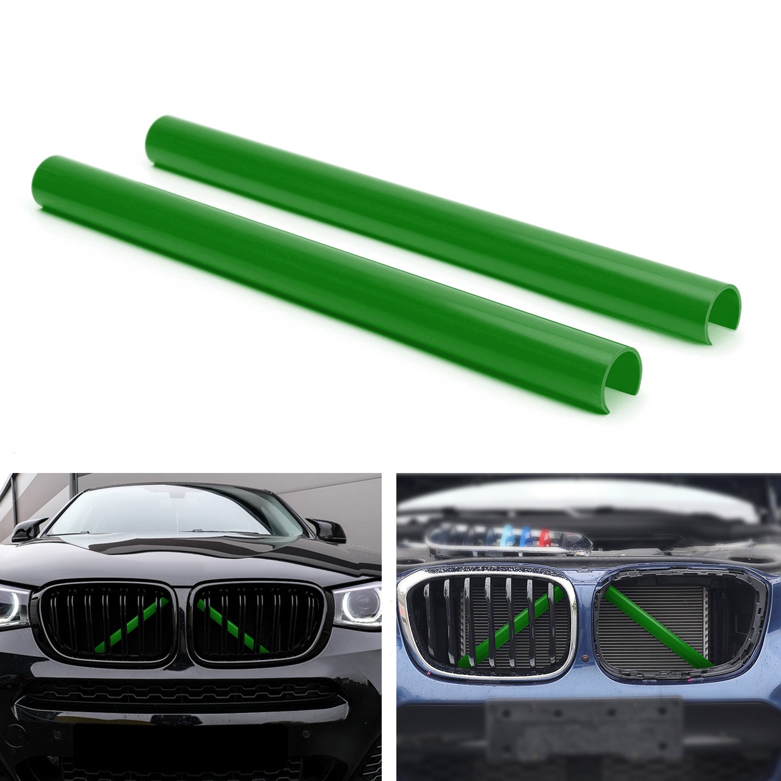 BMW F25 F26 Support Grill Bar V Brace Wrap in Blue Generic