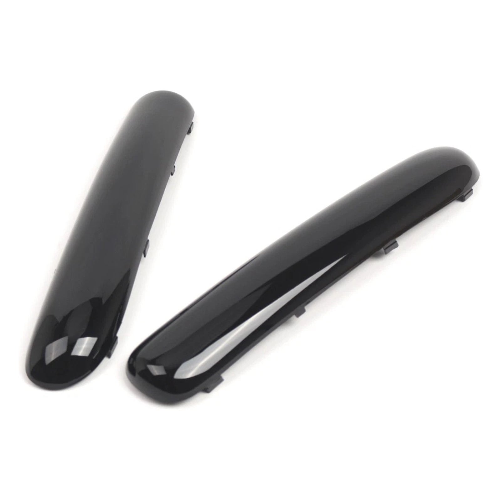2001-2004 Mini Cooper R50 R52 R53 One Glossy Black Front Bumper Trim Pair Set