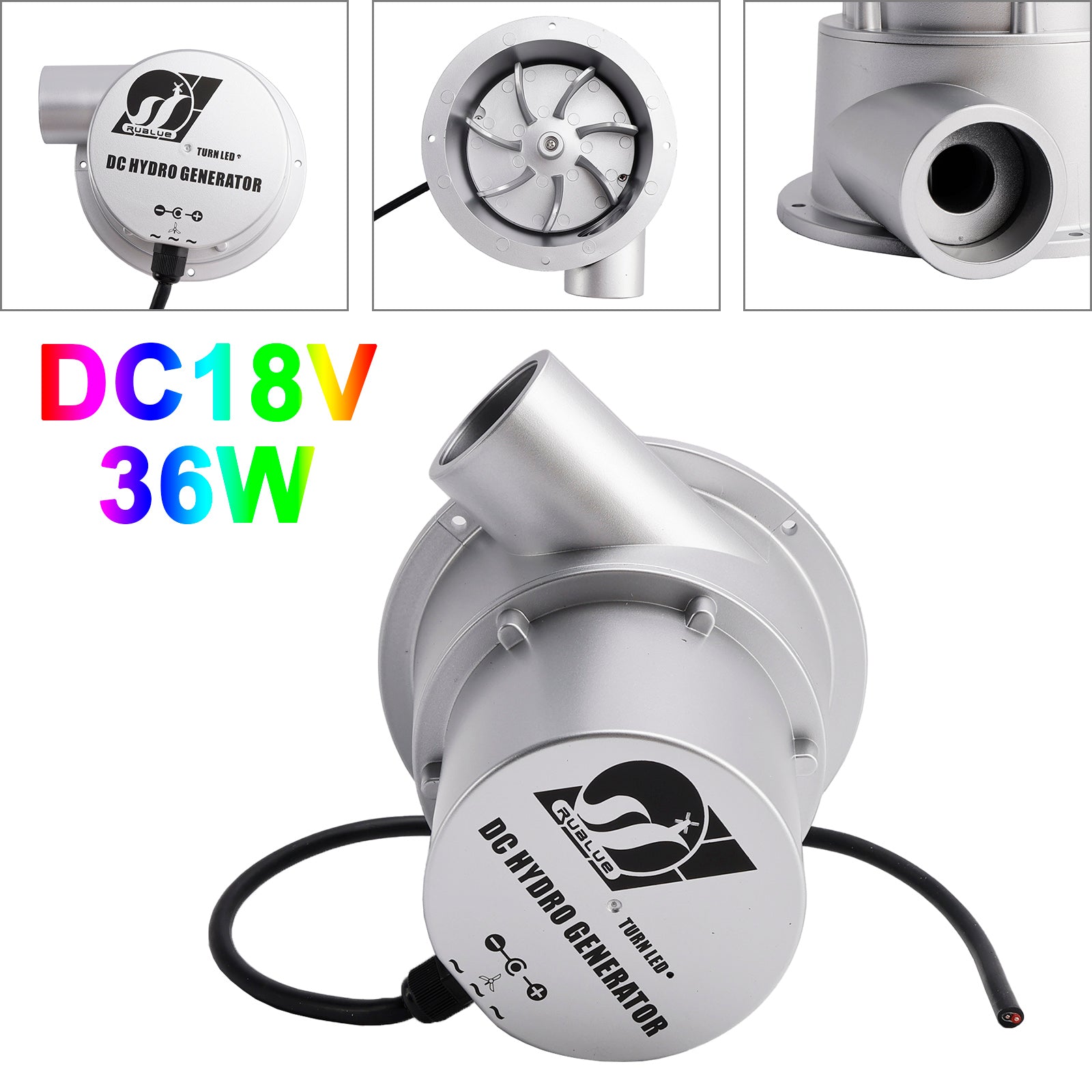 12V Hydroelectric Power Generator with 18V DC Brushless Motor 36W 50W High Efficiency